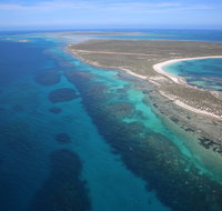 Pink Lake  Abrolhos Islands Scenic Flight - Sydney Tourism